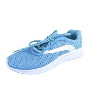 Athletic Works Women Memory Foam Sneaker Blue Synthetic 7.5 Wide Used 2025